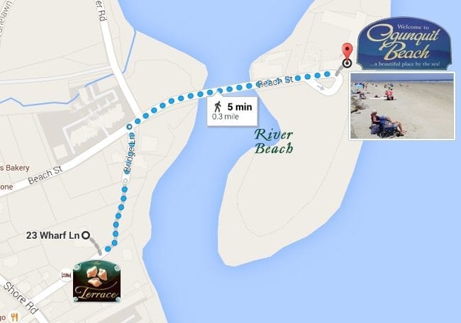 Ogunquit Beach Bed Breakfast Location Map