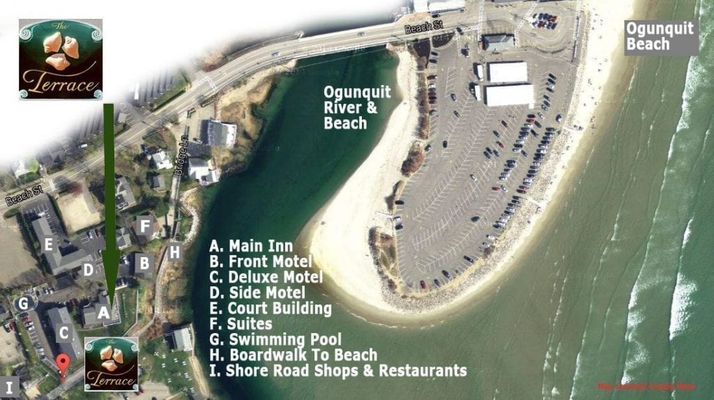 Ogunquit Maine Beach Motel Property Map