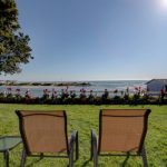 Chairs On Our Ocean View Lawn